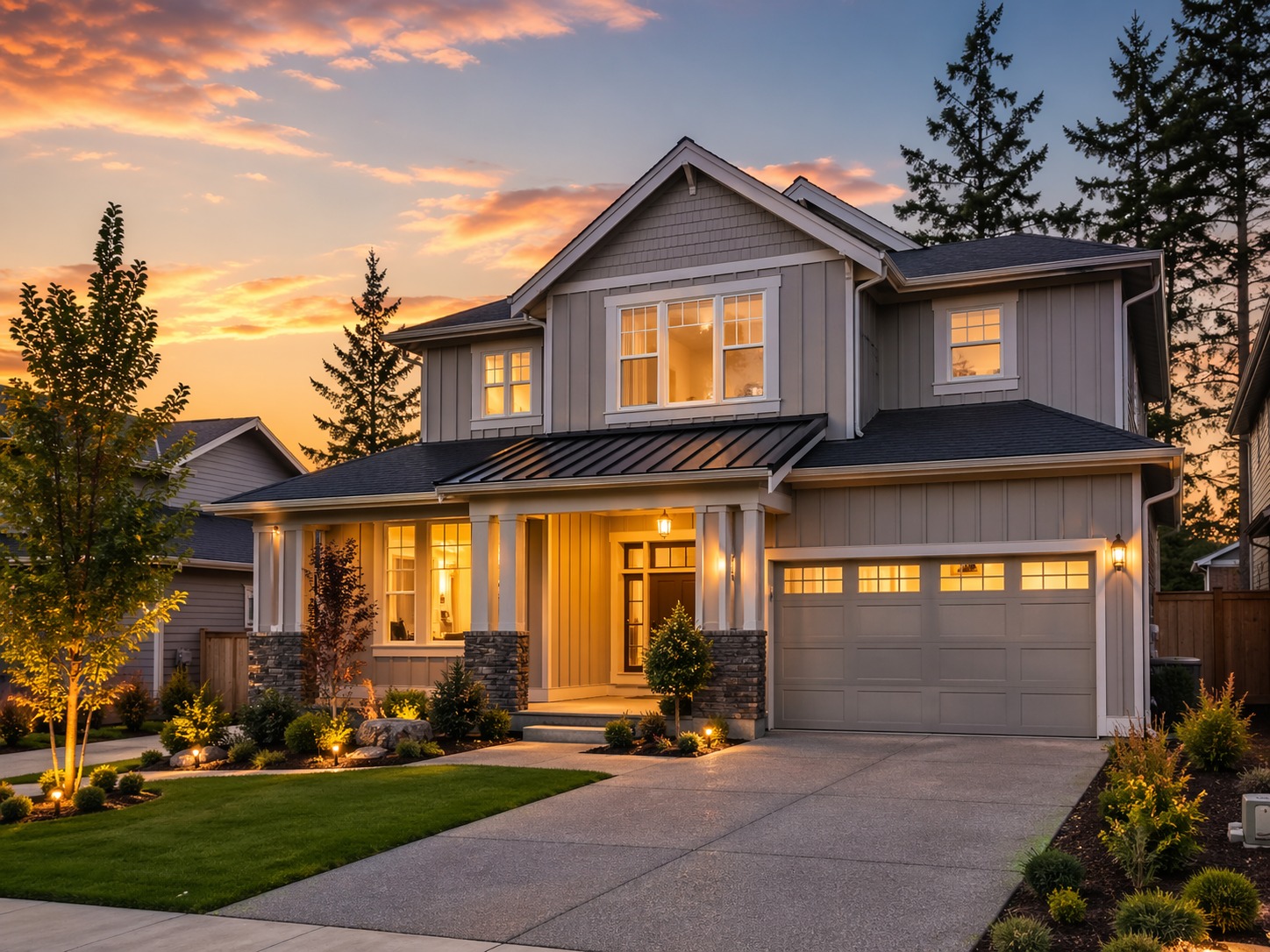 Curb appeal home exterior